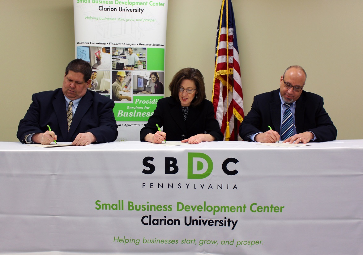 PennWest Clarion University Small Business Development Center, and Pennsylvania OSHA Consultation Program