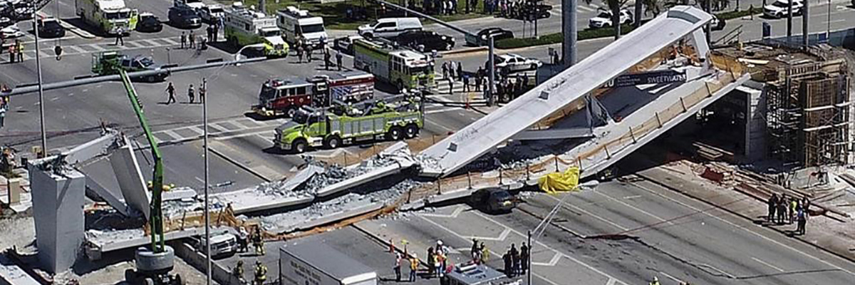 Bridge collapse photo