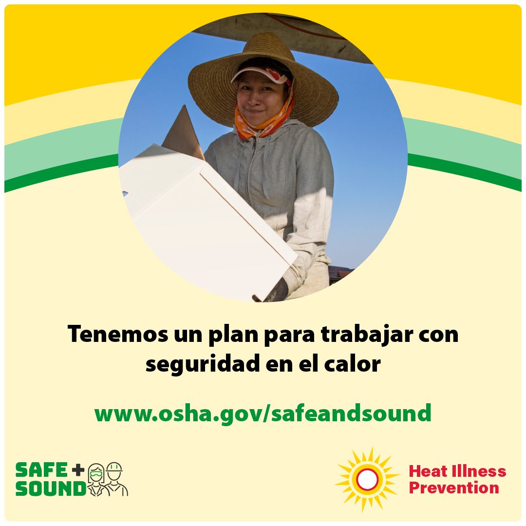 Tenemos un plan para trabajar con seguridad en el calor