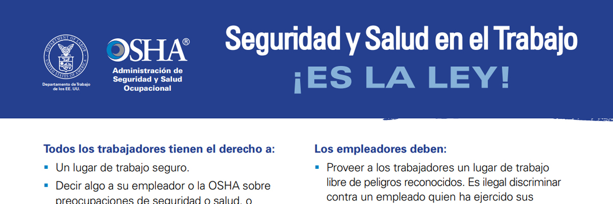 Seguridad y Salud en el Trabajo: ¡Es la Ley!