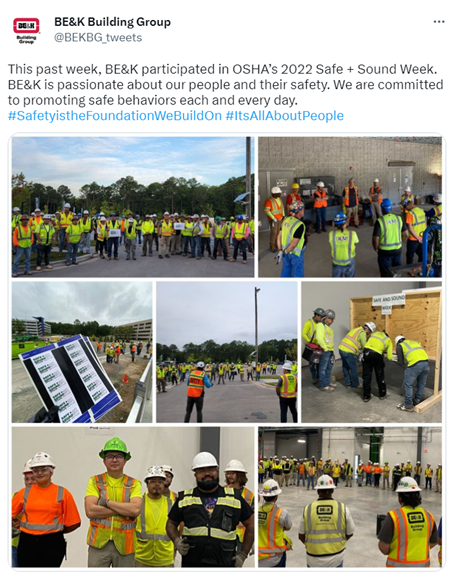 BE&K Tweet