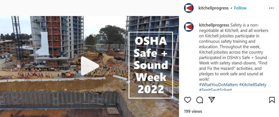 Kitchell Progress Instagram