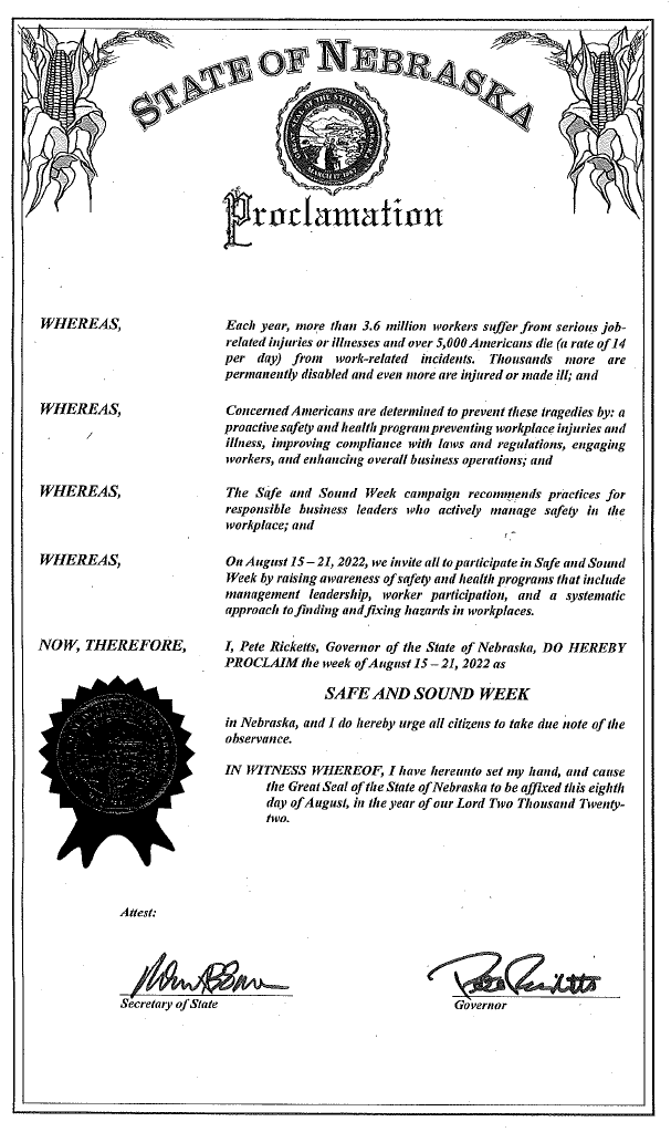 Nebraska Proclamation