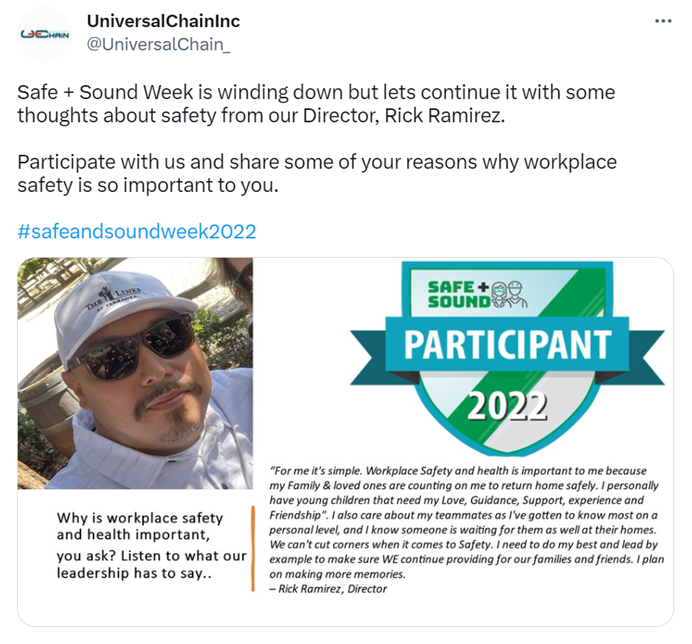 Universal Chain Inc Tweet