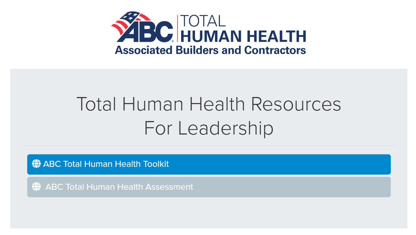 Total Human Health Resources For Leadership webpage screenshot