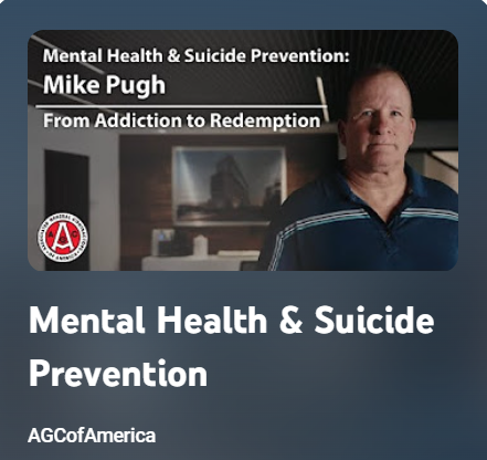 Mental Health & Suicide Prevention: Mike Pugh - From Addiction to Redemption. Mental Health & Suicide Prevention: AGCofAmerica