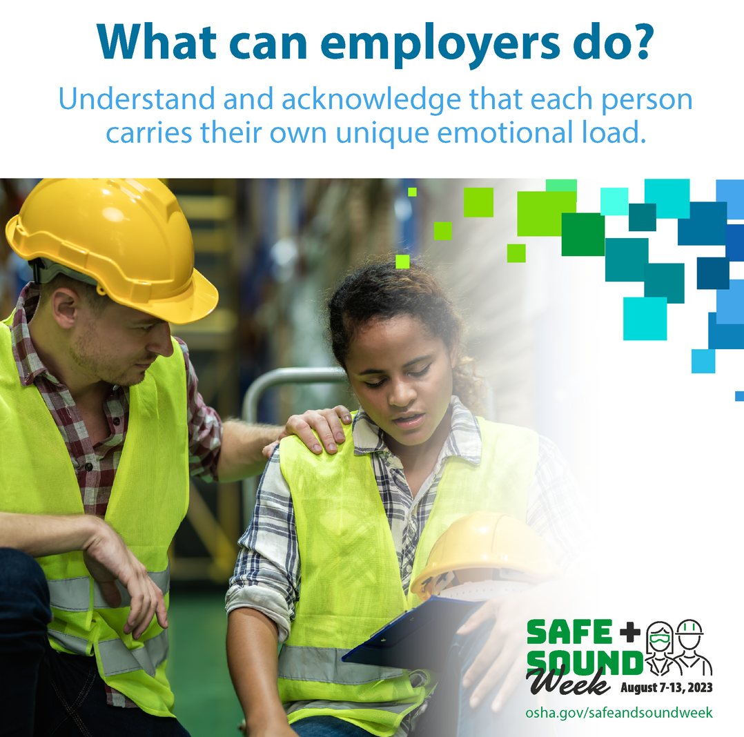 What can employers do? Understand and acknowledge that each person carries their own unique emotional load