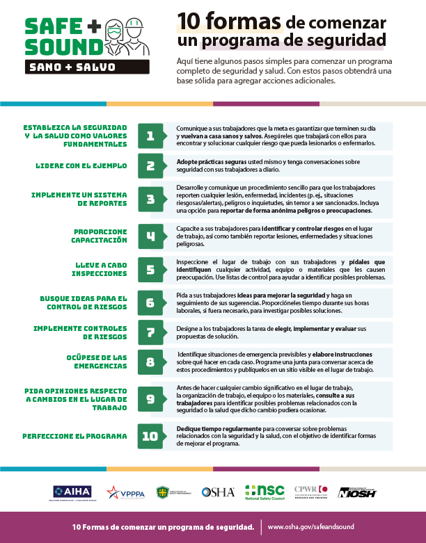 10 formas de comenzar un programa de seguridad