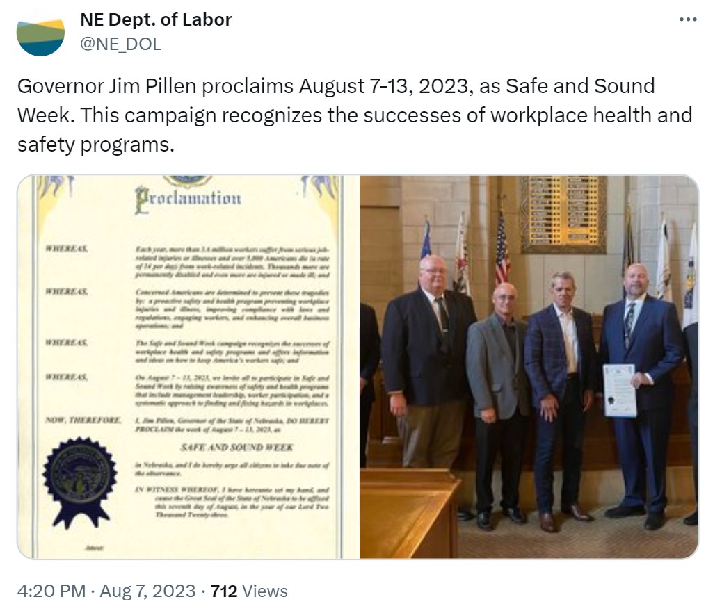 NE Department of Labor Tweet