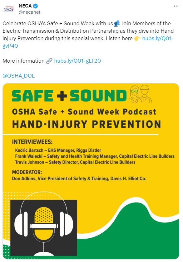 National Electrical Contractors Association (NECA) - Twitter