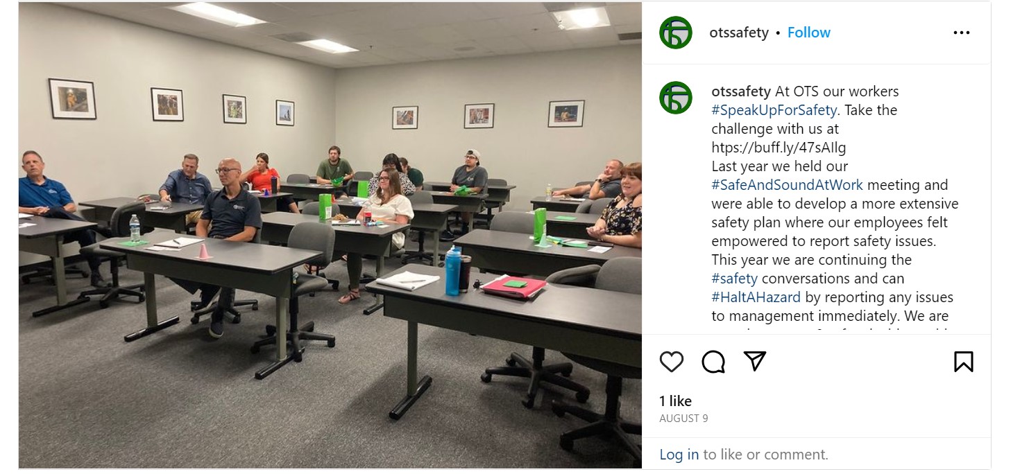 OTS Safety Instagram