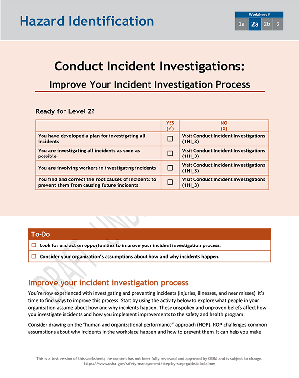 Improve your incident investigation process