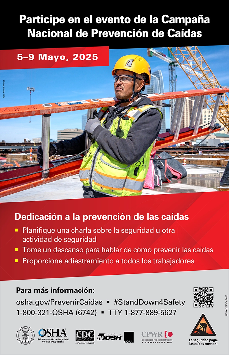 Participe en el evento de la Campaña Nacional de Prevención de Caídas - Poster