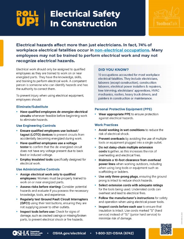 Roll Up! Electrical Safety in Construction