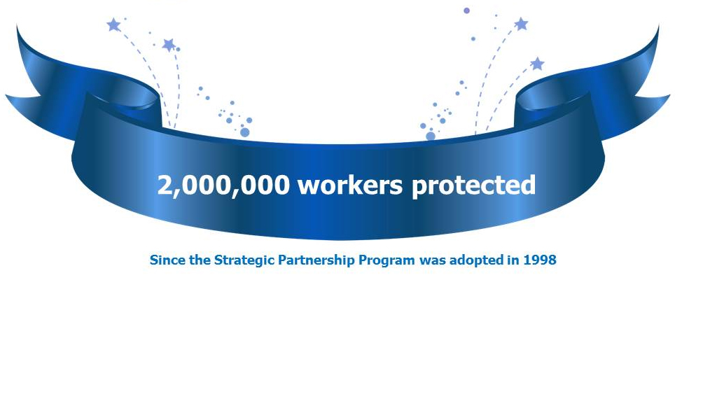 2,000,000 workers protected since the Strategic Partnership Program was adopted in 1998 | Photo: DOL-OSHA