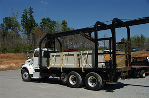 Septic Tank Delivery Rig | Copyright: National Precast Concrete Association