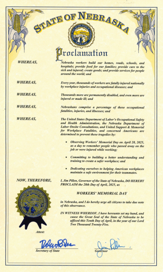 Nebraska Proclamation