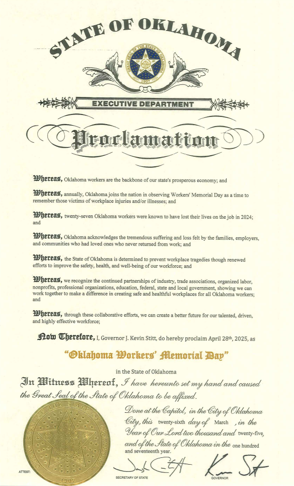 Oklahoma Proclamation