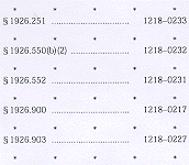 1926.5 OMB 
Control Numbers