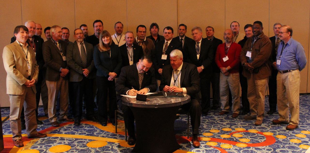 Partnership renewal agreement signing ceremony on February 10, 2016.