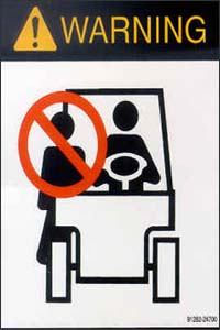 Figure 5. Do not carry passengers.