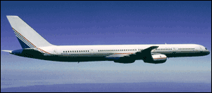 Image of passenger airplane in flight