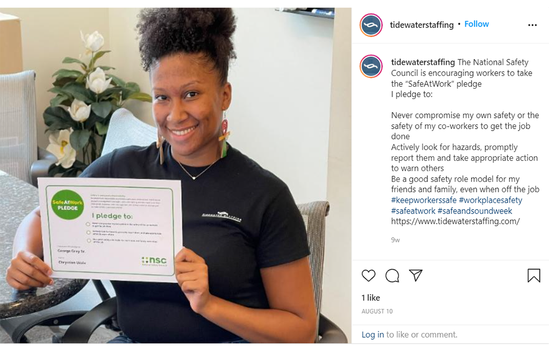 Tidewater Staffing Instagram