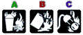 Class A, B, and C Logos