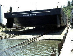 Figure 2: Barge on marine railway