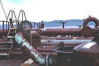 Figure 5: Inert gas piping system isolated by blanking