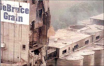 Aerial View of DeBruce Grain elevator