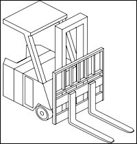 Lift Code 1: Counterbalanced Rider Type, Stand Up.