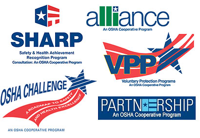 OSHA Cooperative Program logos