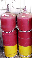 Figure 19. Properly stored cylinders - Photo Credit: OSHA – from current eTool