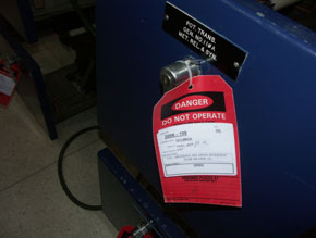 Denergized equipment