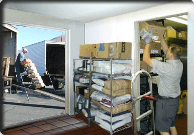 Restaurant delivery area