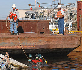 Photo courtesy of FEMA.  This picture shows actual disaster site work conditions and may not illustrate proper safety and health procedures.
