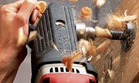 Figure 13 Drilling a hole.