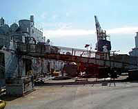 Figure 2: Proper gangway provided for access from pier to floating vessel.