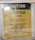 Figure 1: Asbestos hazard area identified