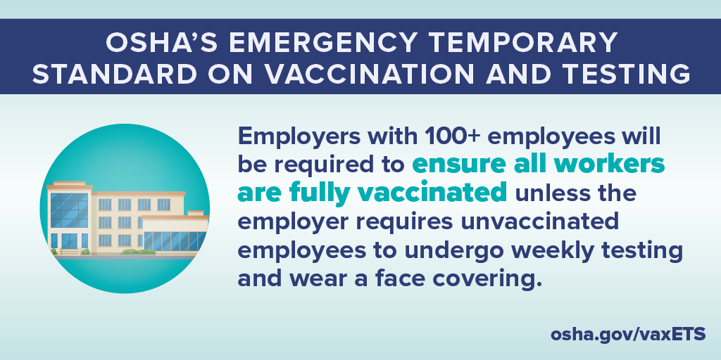 Emergency Temporary Standard on Vaccination and Testing - graphic 2