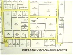 Emergency evacuation routes