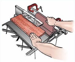 Saw blade with a self-adjusting guard