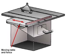 Local exhaust hood for table saws #1