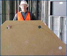 Figure 9. Cardboard template for lighting fixtures.