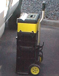Figure 9 Tools placed on a hand truck.