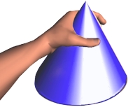 Figure 1. "C" shaped hand posture illustration.