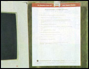 Figure 1. Screen and document holder are close together and same distance from the eye