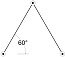 two leg bridle triangle horizontal angle