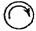 Circle with a Arrow running clockwise, along edge